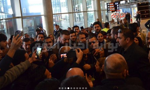بالصور|مطار الأردن يرفع الطوارئ بسبب شنب تامر حسني
