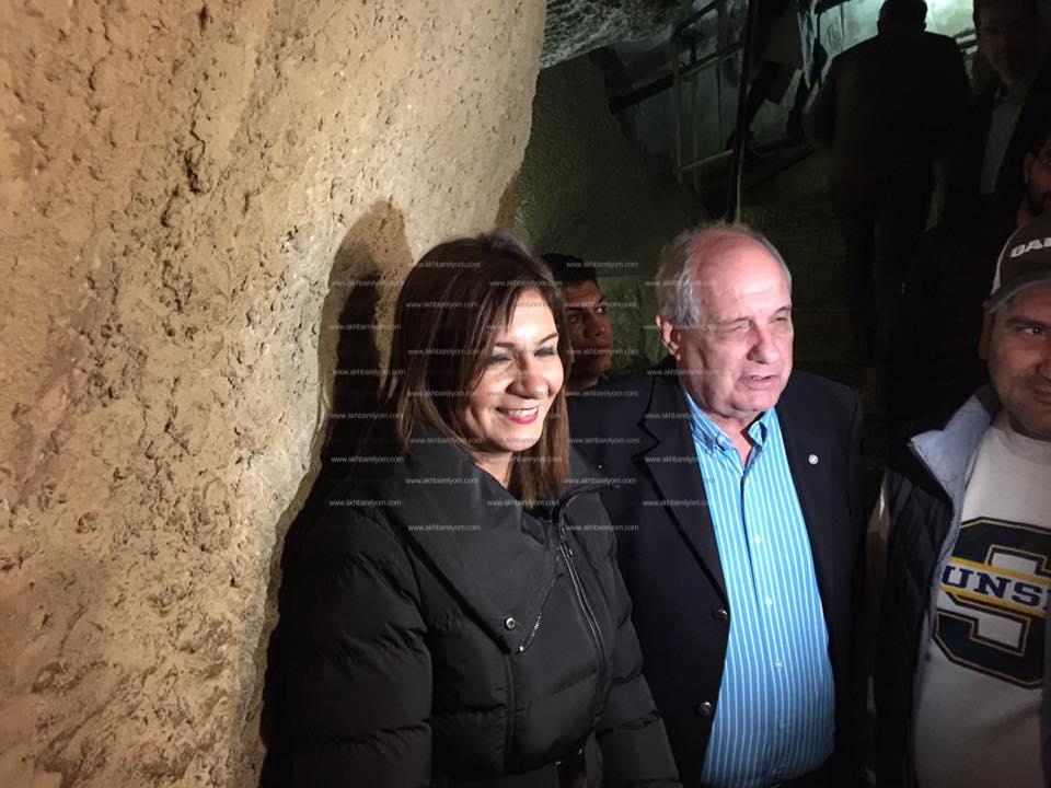 وزيرة الهجرة ترافق نائب وزير الخارجية اليوناني بجولة في الأهرامات