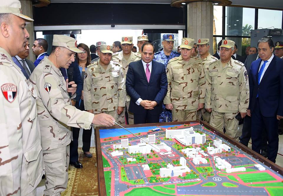 السيسي يفتتح أعمال تطوير المجمع الطبي للقوات المسلحة بالمعادي