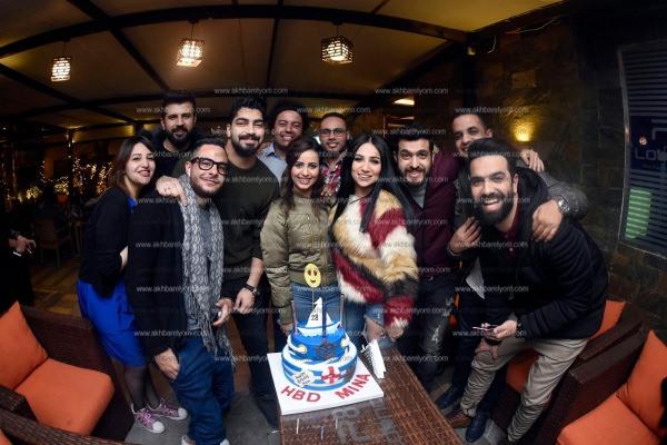 مصطفى حجاج ورنا سماحة يحتفلان بعيد ميلاد مينا عطا