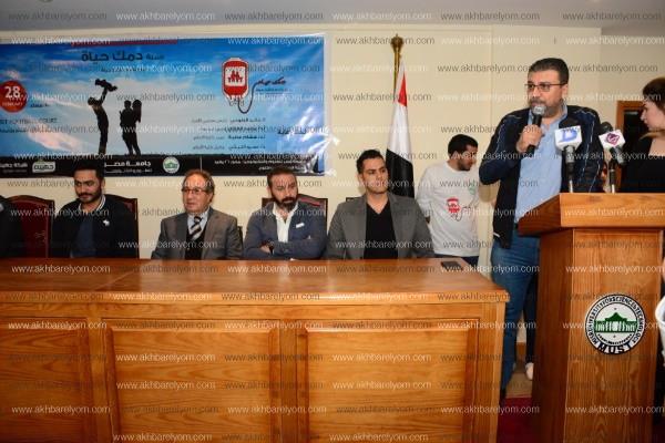تامر حسني وأحمد حسن وحازم إمام يشاركون في حملة التبرع بالدم