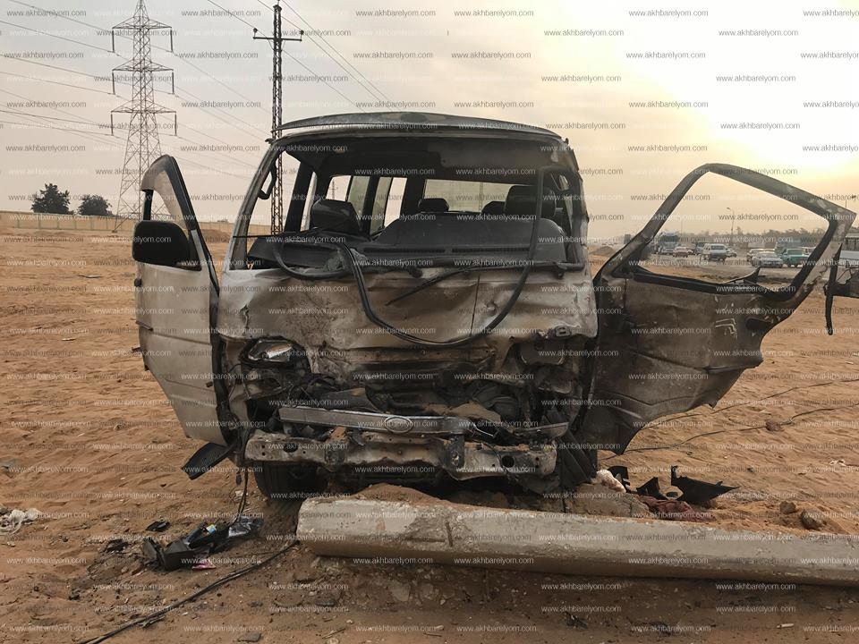 حادث احتراق سيارة بـ«القاهرة- الإسماعيلية» 