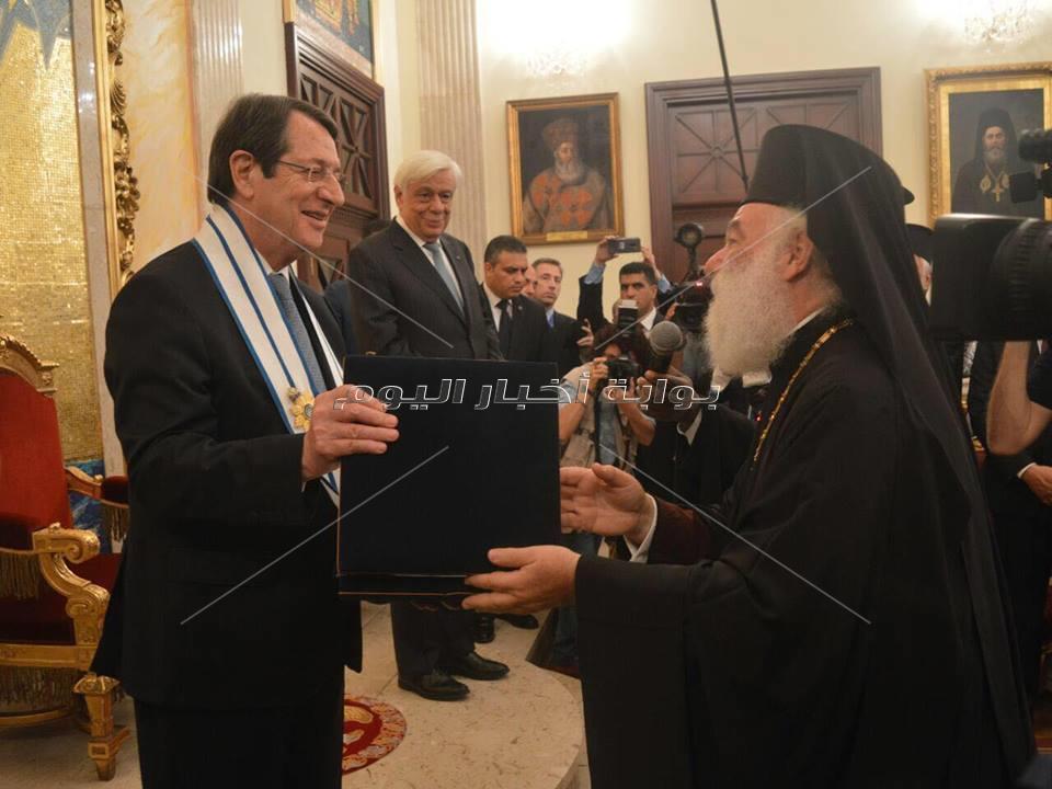 وزيرة الهجرة ترافق رئيسي اليونان وقبرص في زيارتهم للكنيسة اليونانية بالإسكندرية