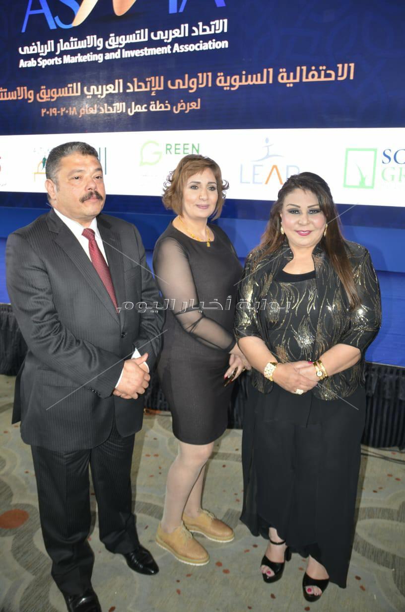 ملكات جمال العرب ضيوف احتفالية الاتحاد العربي للتسويق الرياضي