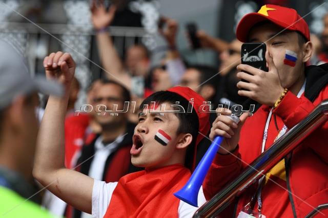 عدسة «بوابة أخبار اليوم» ترصد أجواء مباراة مصر وأوروجواي بروسيا - - تصوير : إيهاب عيد