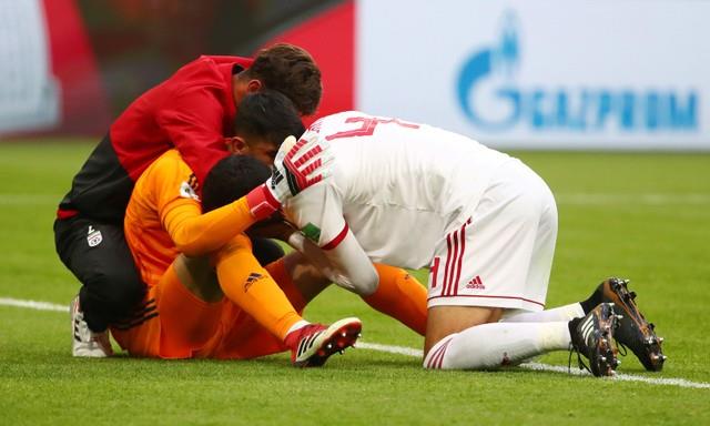 حسرة لاعبي المغرب بعد الخسارة من إيران