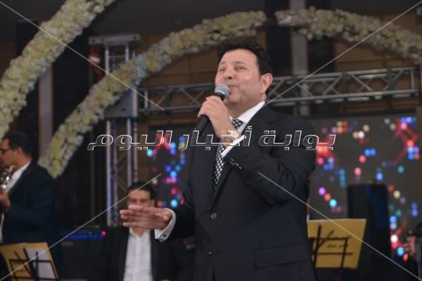 الخطيب وشيكابالا بصحبة الفنانين في زفاف نجل عمرو الجنايني