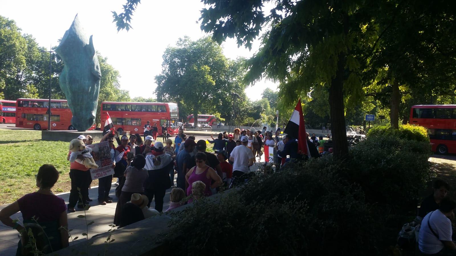 المصريون بلندن يحتفلون بذكرى ثورة 30 يونيو