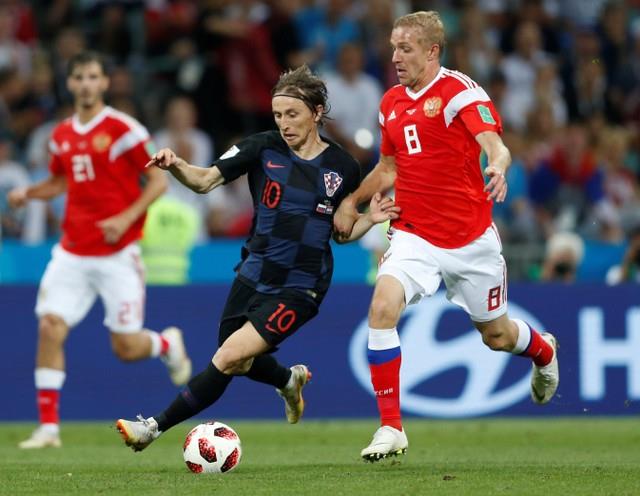 مباراة منتخب روسيا بنظيره منتخب كرواتيا