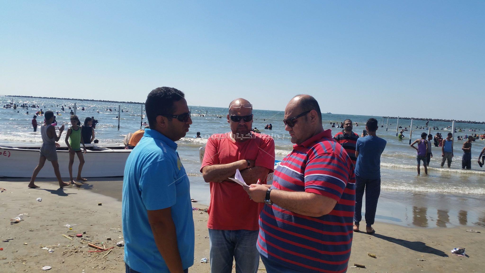 100 رجل انقاذ لتأمين شواطئ راس البر 