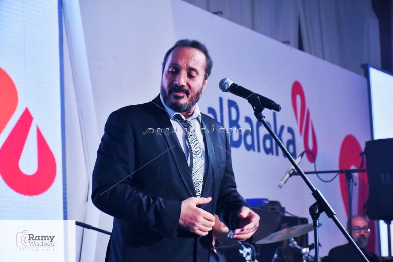 أحمد عصام وعلي الحجار في حفل افتتاح المقر الرئيسي لبنك البركة