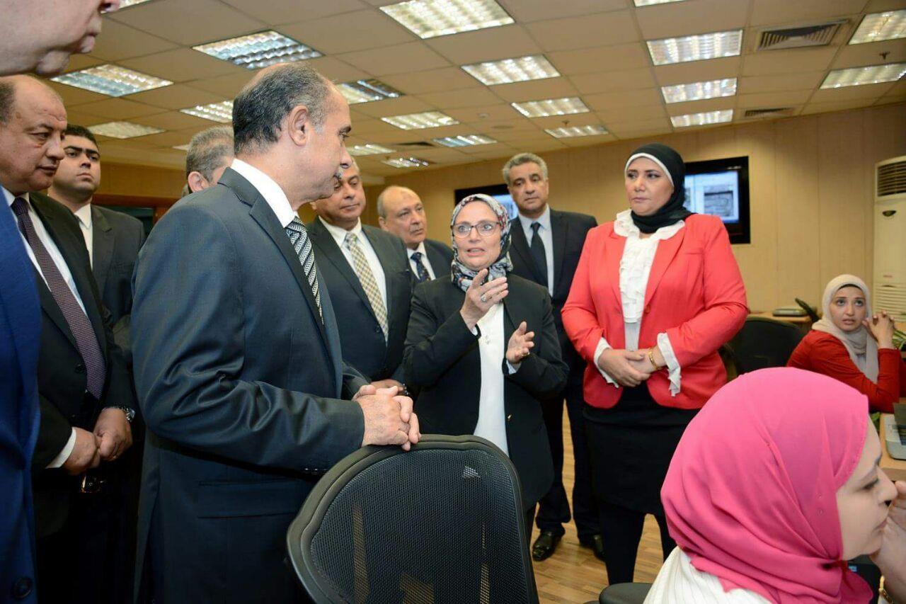 وزير الطيران المدني الفريق يونس المصري يتفقد مبنى سلطة الطيران المدني