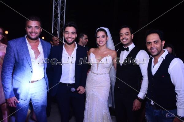 رامي صبري وأحمد جمال يحتفلان بزفاف الإعلامية إلهام وجدي
