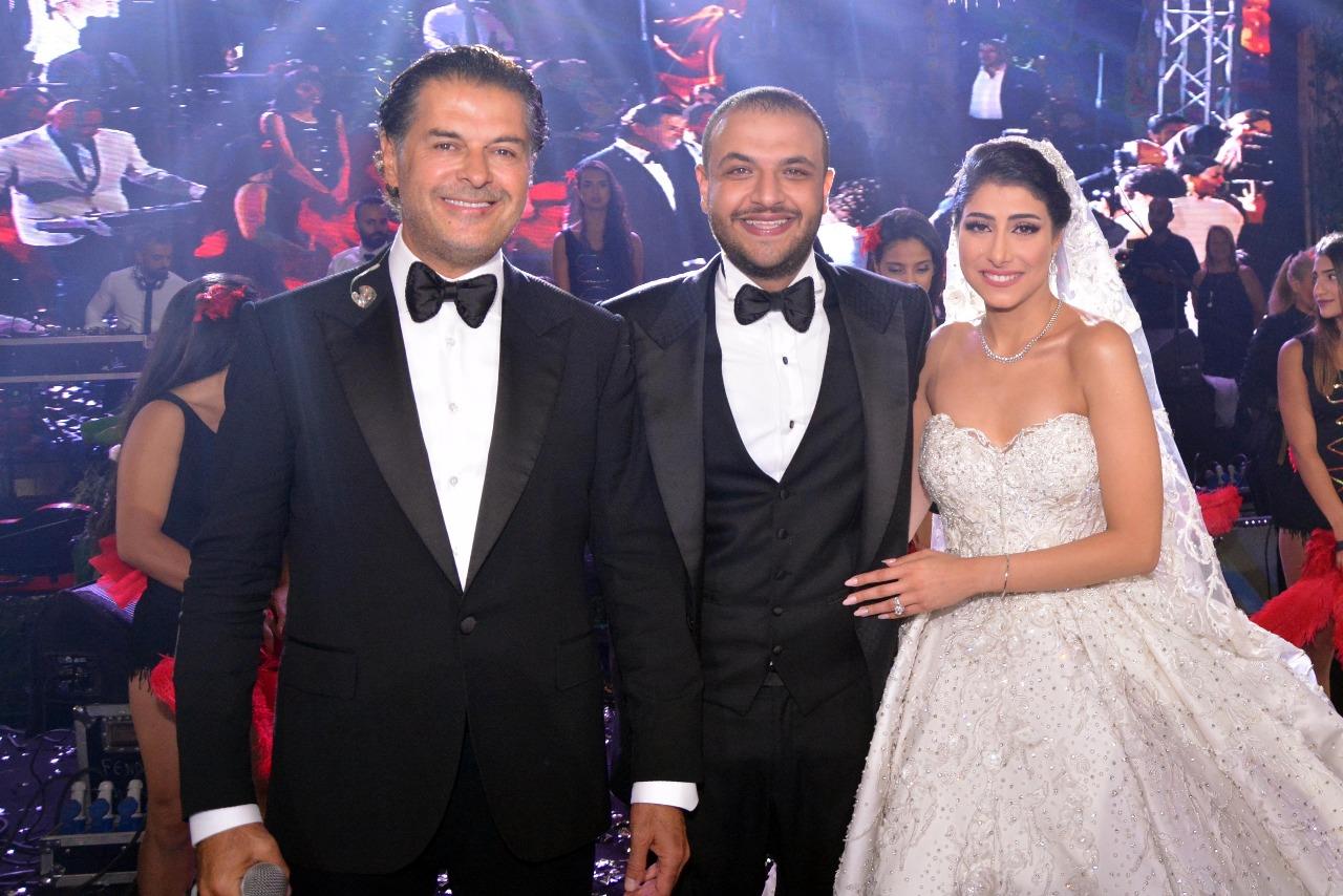 راغب علامة وتامر حسني يشعلان زفاف