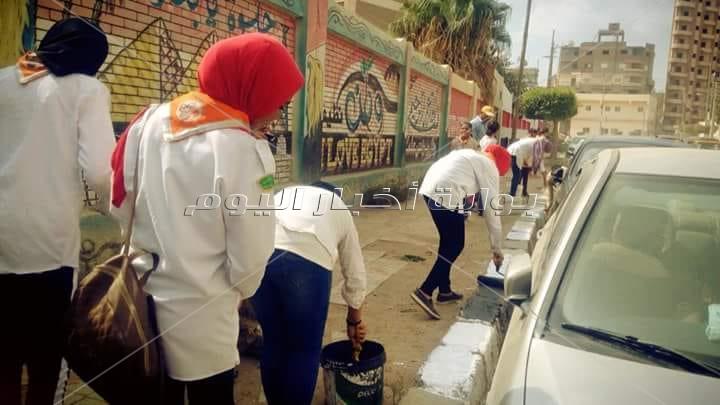 فتيات كشافة المحلة  يدشنون مبادرة لتنظيف المدارس