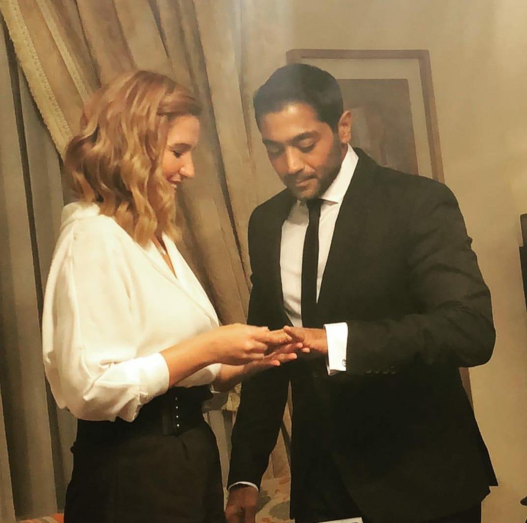 زواج أحمد فلوكس وهنا شيحة في حفل عائلي