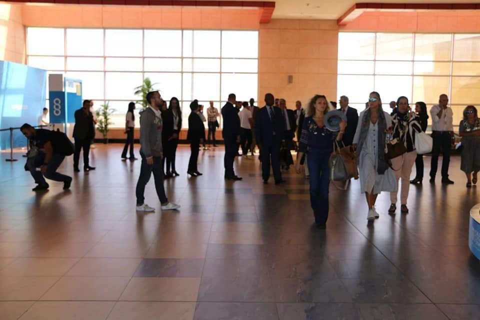 مطار شرم الشيخ الدولى يستقبل الوفود المشاركة في منتدى شباب العالم