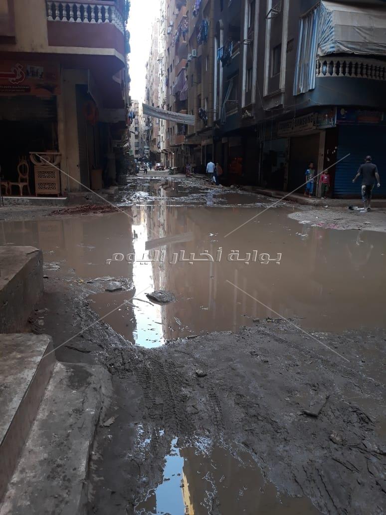 «الصرف الصحي» يغرق شارع «حسن الضو» بفيصل
