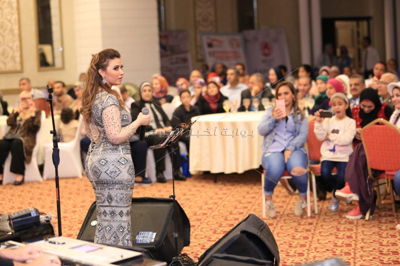 غادة رجب تتألق بوصلات طربية في ختام مؤتمر «أطفال الدلتا»