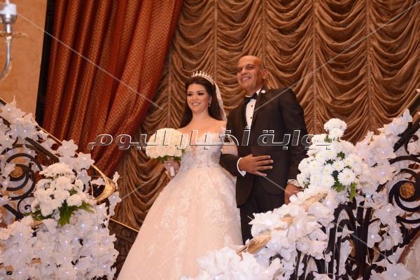 علي ربيع وخالد جلال وأبو زيد في زفاف «مصطفى وميادة»