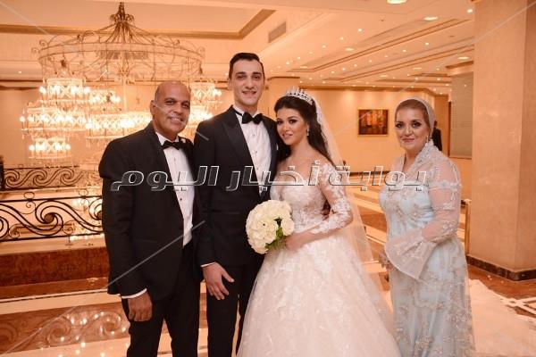 علي ربيع وخالد جلال وأبو زيد في زفاف «مصطفى وميادة»