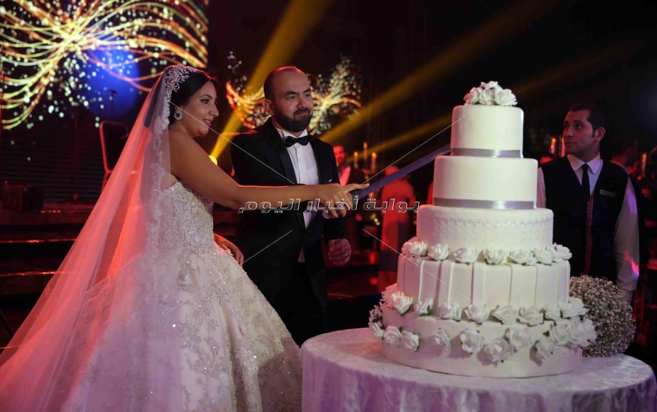 الليثي وبوسي وجوهرة نجوم زفاف «محمد وجاسمن»