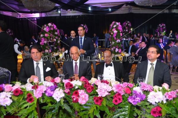 بحضور رئيس مجلس النواب.. تامر حسني والليثي وجوهرة في زفاف «عماد وديان»