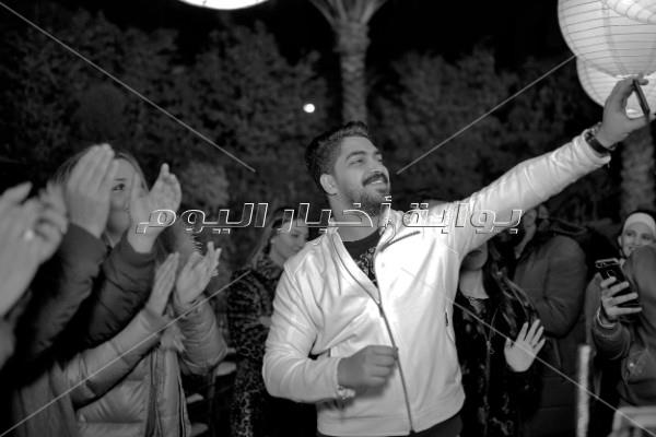 الشاعري وحاتم فهمي وكريم محسن يحتفلون بعيد ميلاد مينا عطا