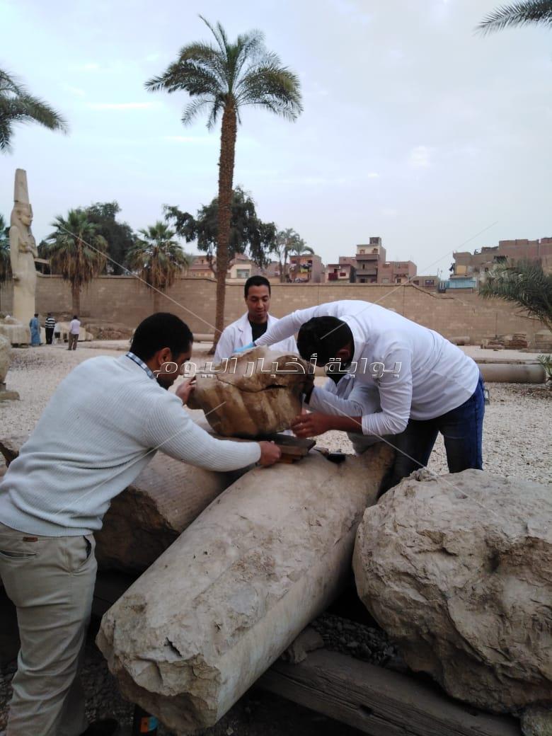  ترميم تمثال رمسيس الثاني بمحافظة سوهاج