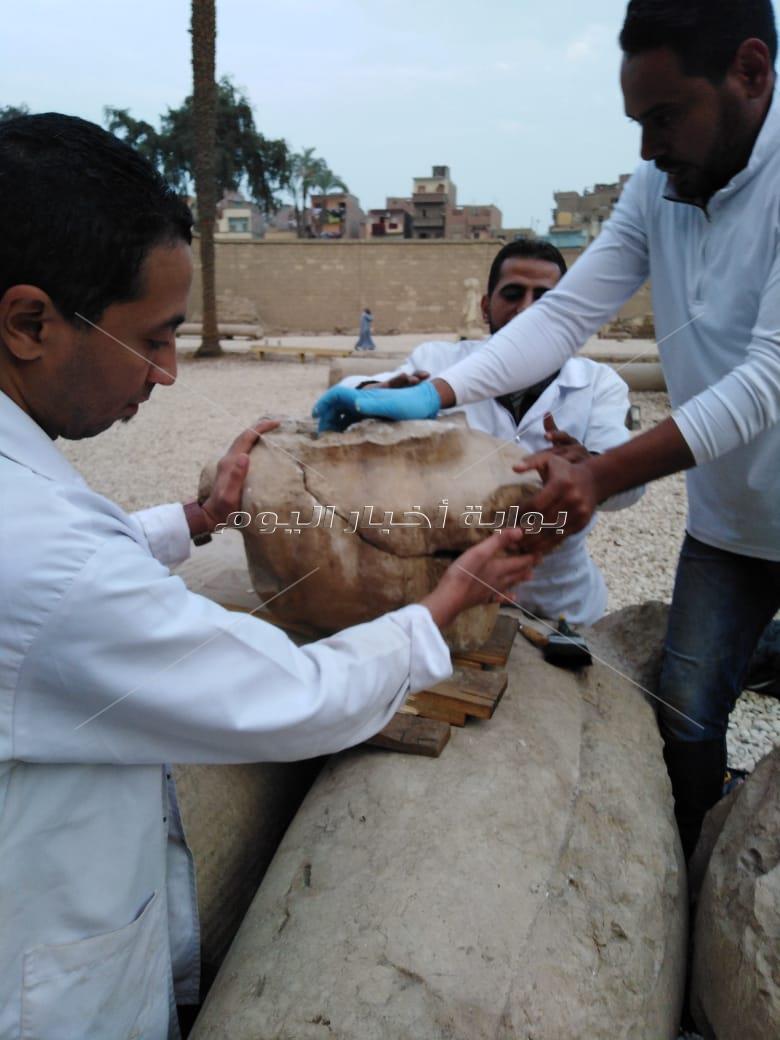  ترميم تمثال رمسيس الثاني بمحافظة سوهاج