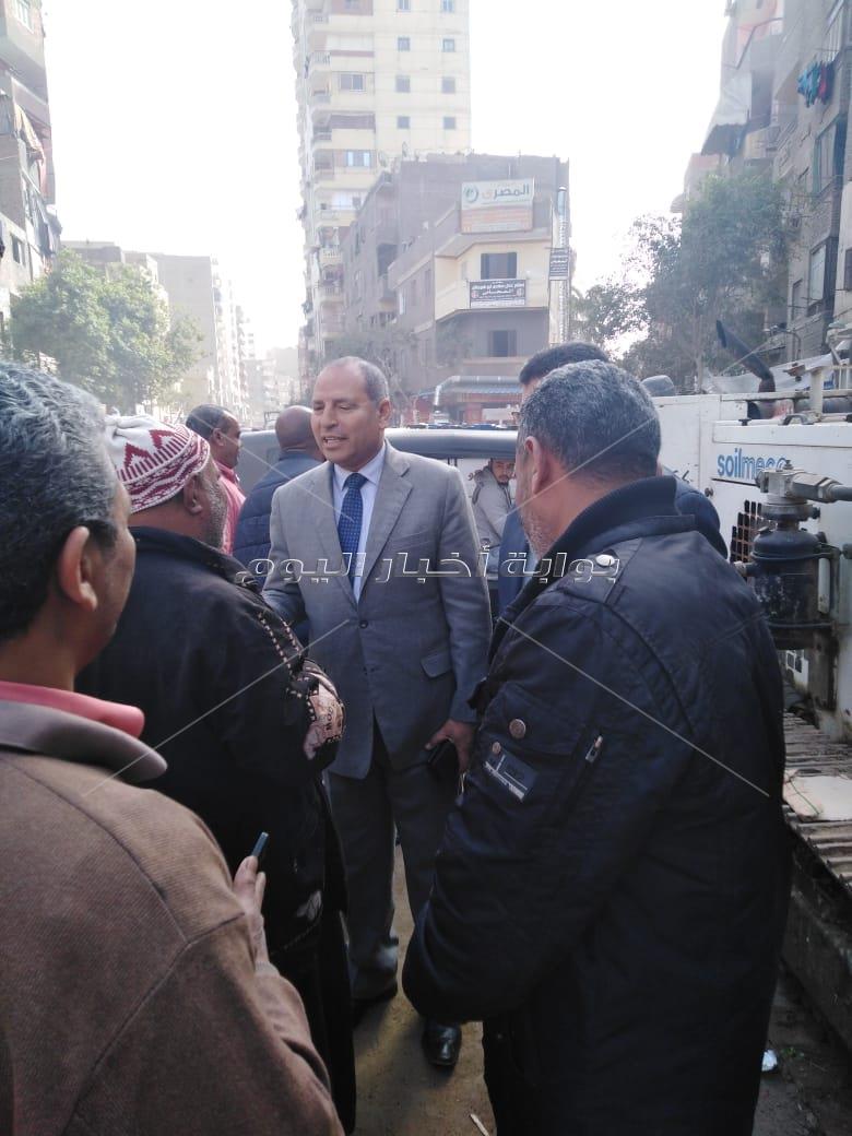 محافظة القاهرة تتابع أعمال مشروع صرف الصحي بالمطرية  
