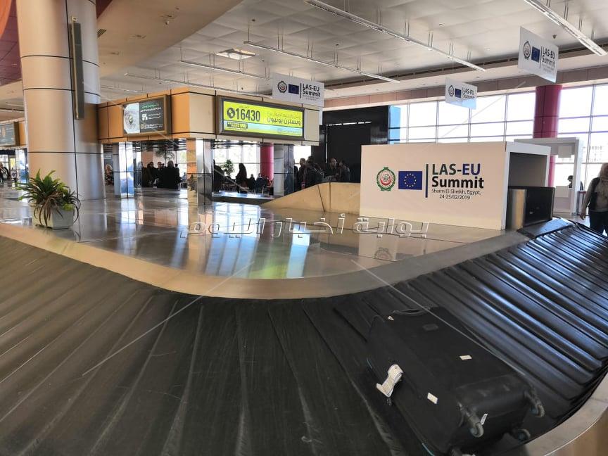 مطار شرم الشيخ يتزين لاستقبال وفود القمة العربية الأوروبية