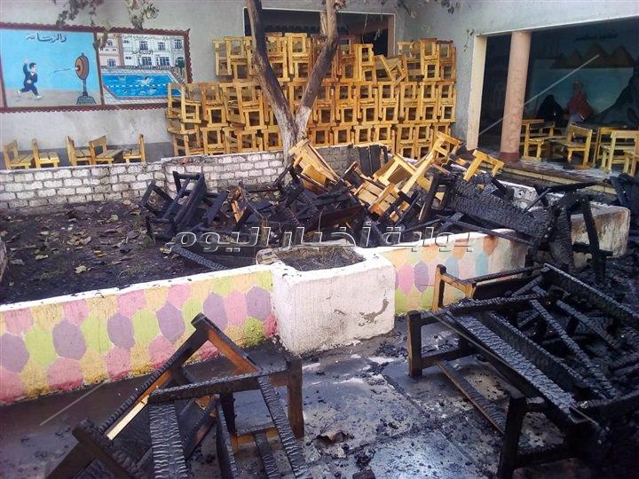 السيطرة على حريق بـ مدرسة تعليم فني في أسوان 