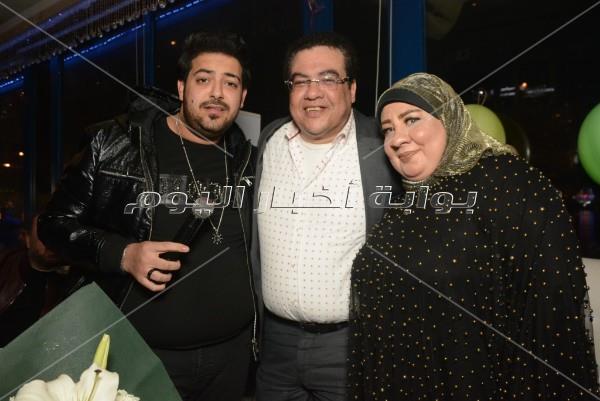 الليثي وياسر عدوية وهارون في عيد ميلاد أحمد رمضان