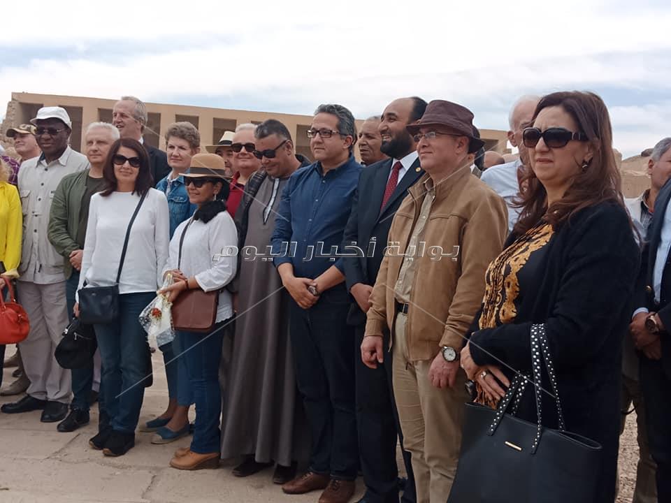 وزير الآثار يفتتح مشروع تطوير منطقة آثار أبيدوس بسوهاج