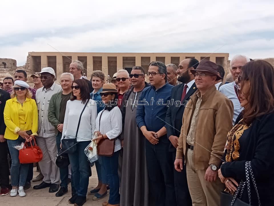 وزير الآثار يفتتح مشروع تطوير منطقة آثار أبيدوس بسوهاج