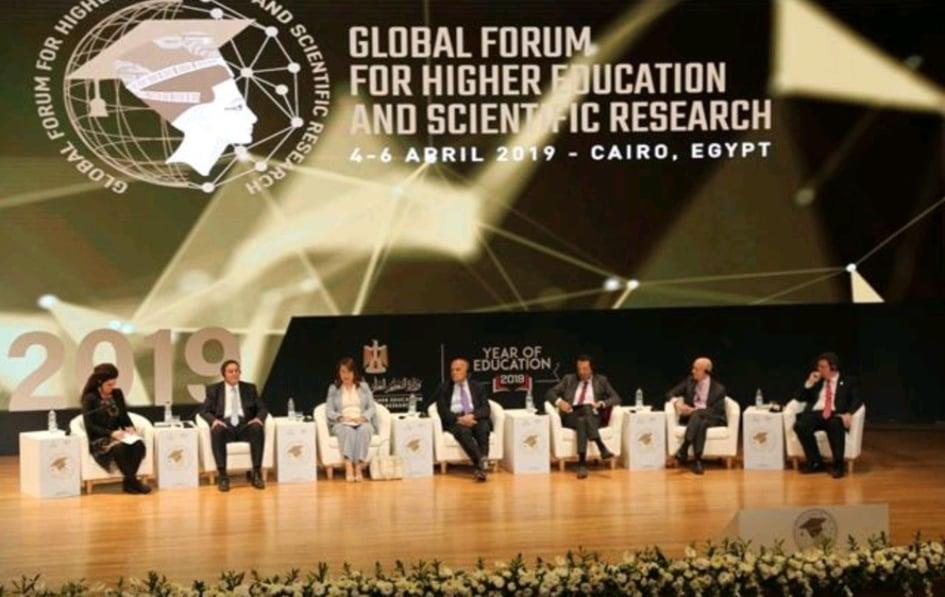 جلسة التعليم والبحث العلمي وأهداف التنمية المستدامة بمنتدى التعليم العالي