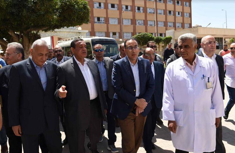 تفقد  رئيس الوزراء د. مصطفى مدبولي مستشفى رشيد المركزي‎