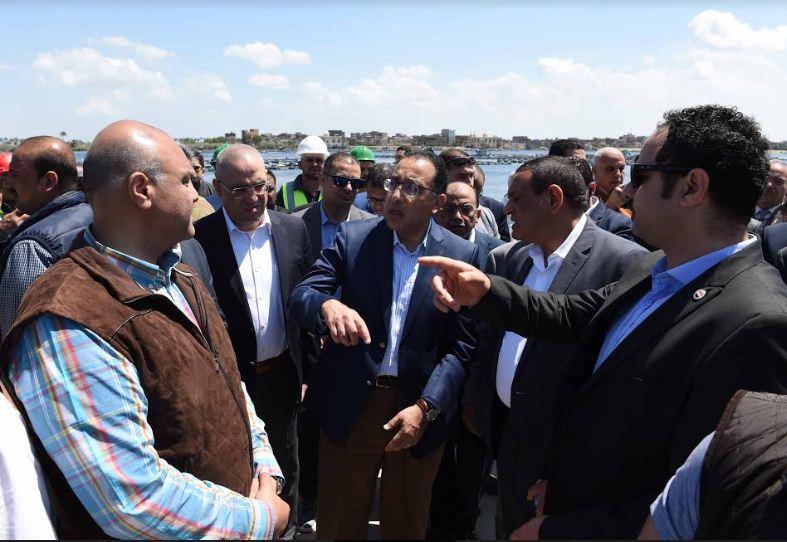 رئيس الوزراء د. مصطفى مدبولى يتفقد مشروع إنشاء ميناء الصيد برشيد