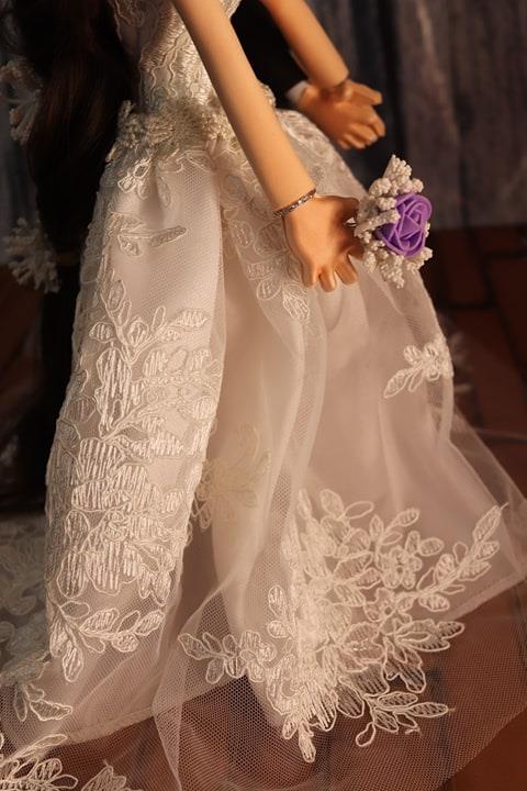 موضة الأفراح تجسيد العريس والعروسة من الفوم