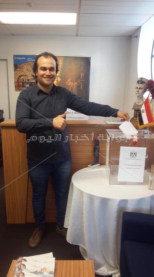 وافد المصريين بنيوزيلندا للمشاركة في الاستفتاء الدستوري 