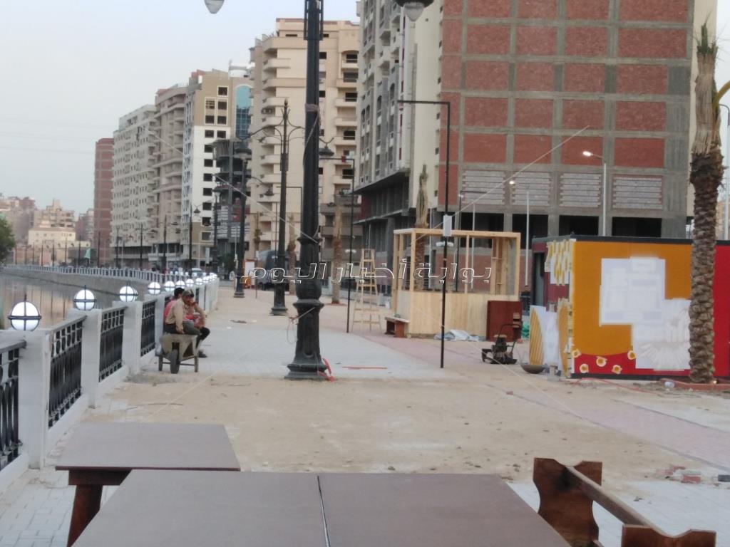 بالصور ..محافظة الغربية تسابق الزمن لافتتاح شارع 306 قبل بداية رمضان 