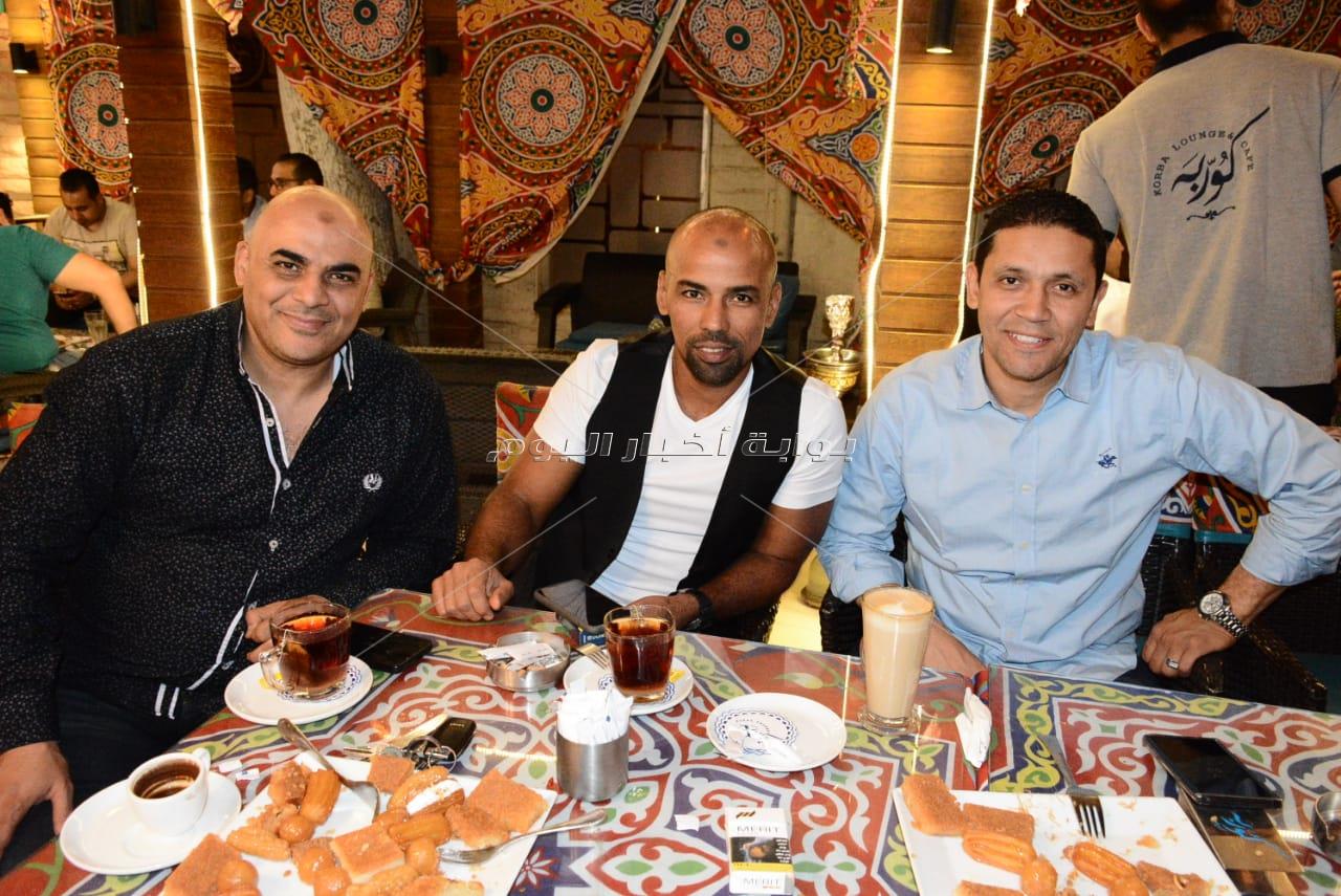 حمدي الوزير ومصطفى حجاج في حفل إفطار بمصر الجديدة
