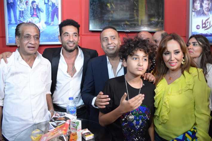 عمرو سعد ولطفي وسوزان نجم الدين يحتفلون بعرض «حملة فرعون»