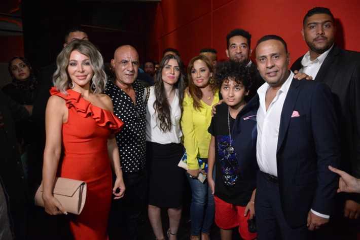 عمرو سعد ولطفي وسوزان نجم الدين يحتفلون بعرض «حملة فرعون»