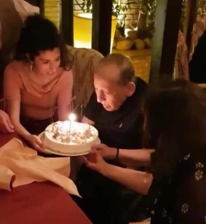 مفيد فوزي ولطفي لبيب يحتفلان بعيد ميلاد جورج سيدهم