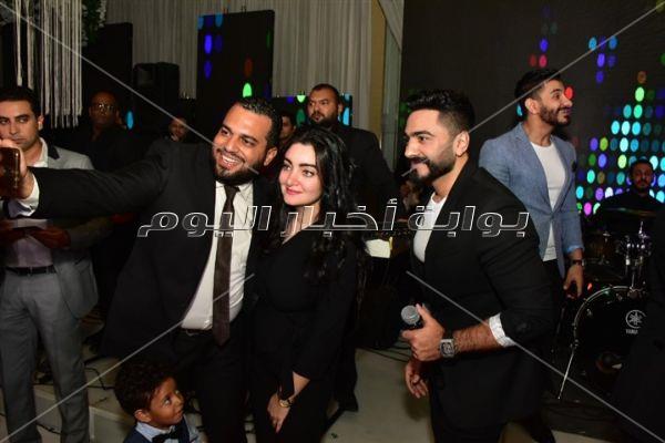 نجوم الرياضة في زفاف ابنة أحمد سليمان.. وتامر حسني نجم الحفل	