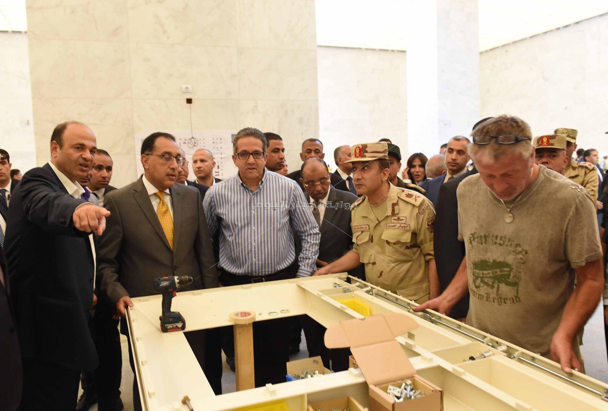 جولة رئيس الوزراء بمتحف الحضارة تصوير اشرف شحاتة‎