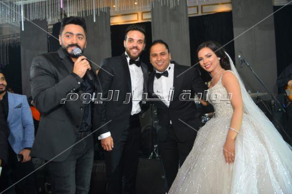 تامر حسني وبوسي وشيبة يحيون زفاف «إبراهيم ونورا»