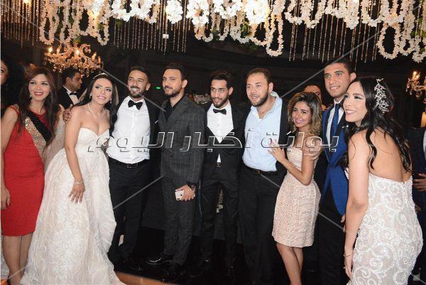 80 صورة للنجوم والمشاهير من زفاف محمد مهران ومي عبد الحافظ